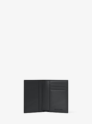 Hudson Pebbled Leather Folio Card Case