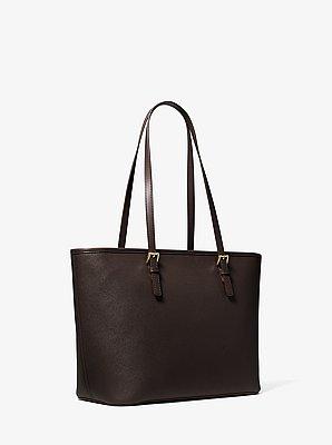 Shopper Jet Set aus Saffianleder mit Anh&auml;nger