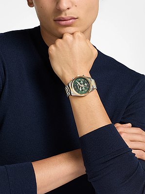&Uuml;bergro&szlig;e, zweifarbige Armbanduhr Lexington