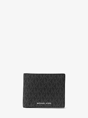 Billetera Cooper con logotipo y solapa para tarjeta de identificaci&oacute;n