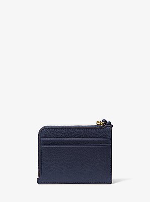 Jet Set Small Pebbled Leather Card Case Wristlet