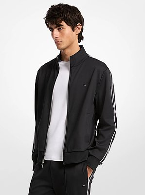 Contrast Piping Track Jacket