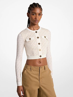 Logo Jacquard Cardigan
