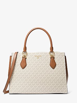 Bolso satchel Marilyn grande con logotipo
