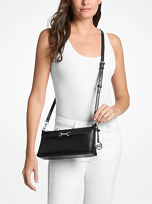 Carson Small Pebbled Leather Convertible Crossbody Bag