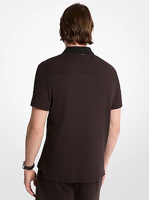 Waffle Knit Polo Shirt