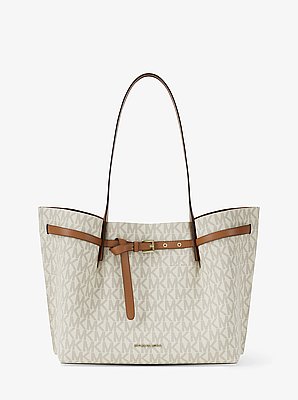Emilia Large Signature Logo Tote Bag