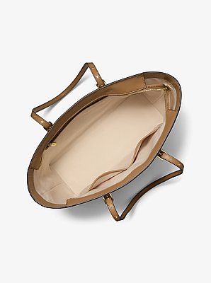 Bolso tote Quinn grande metalizado con logotipo