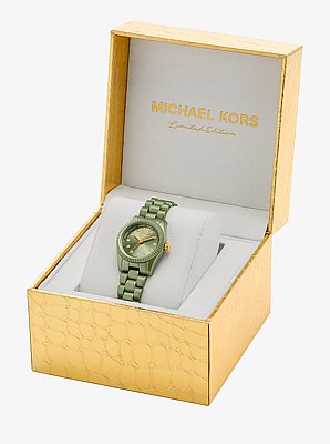 Petite montre Lexington de ton vert en &eacute;dition limit&eacute;e