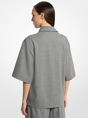 Stretch Wool Camp Shirt
