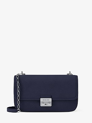 Tribeca Large Pebbled Leather Shoulder Bag