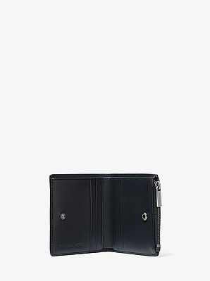 Portefeuille Edison en cuir saffiano