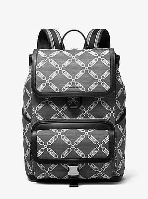 Sac &agrave; dos Hudson en jacquard &agrave; logo Empire