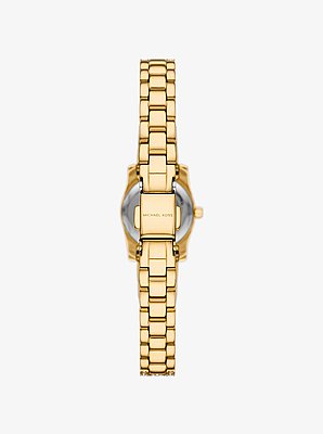 Micro Lexington Pav&eacute; Gold-Tone Watch