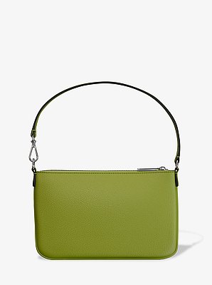 Bolso de pulsera Jet Set peque&ntilde;o convertible de piel granulada