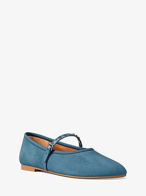 Phoebe Embellished Leather Ballet Flat