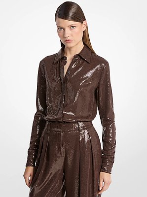 Hansen Embroidered Sequin Shirt