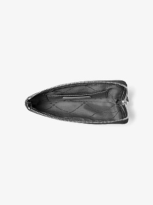 Jet Set Travel Small Burnished Logo Embossed Wristlet