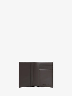 Hudson Pebbled Leather Folio Card Case