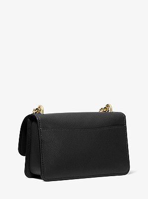 Claire Large Pebbled Leather Shoulder Bag