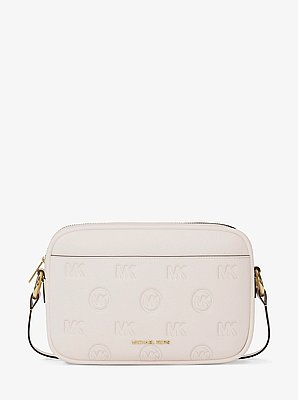 Jet Set Travel Large Logo Debossed Camera Crossbody Bag