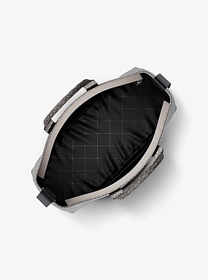 Sac fourre-tout Cooper de taille moyenne en cuir grain&eacute; &agrave; logo Signature