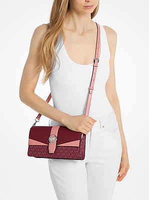 Greenwich Medium Signature Logo Convertible Shoulder Bag