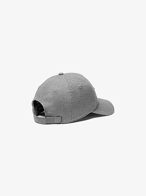 Gorra de b&eacute;isbol de algod&oacute;n m&eacute;lange con logotipo