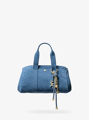 Gold-Tone and Speckled Cord Bag Charm