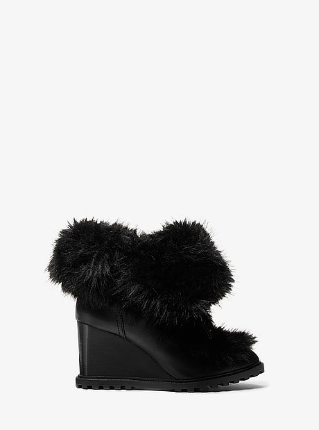 Blakely Faux Fur Wedge Boot