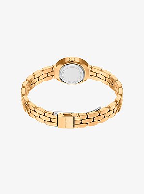Petite Maude Gold-Tone Watch and Pav&eacute; Bangle Jewelry Gift Set