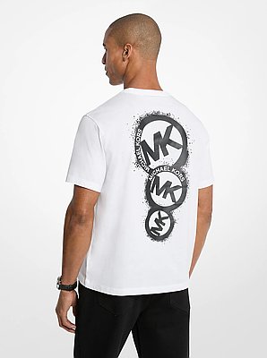 T-shirt en jersey de coton &agrave; logo graphique