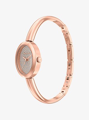 Petite Maude Rose Gold-Tone Bangle Watch
