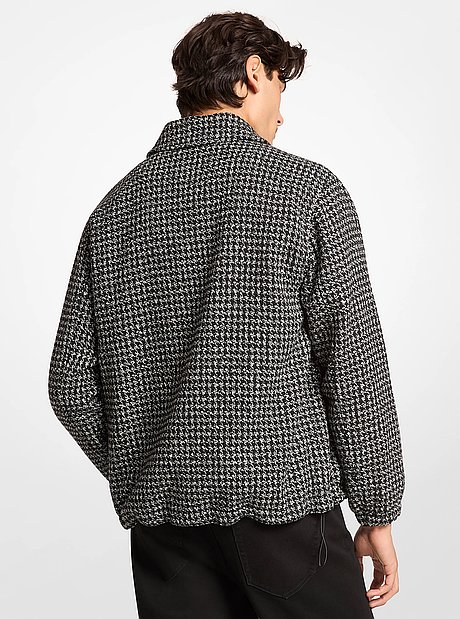 Houndstooth Jacquard Jacket
