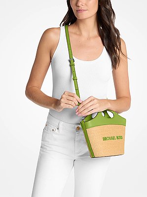 Tatum Medium Woven Convertible Crossbody Bag
