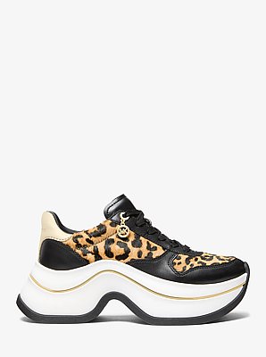 Arla Embellished Leather Trainer