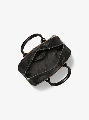 Ashton Small Plaid Print Wool Blend Messenger Bag