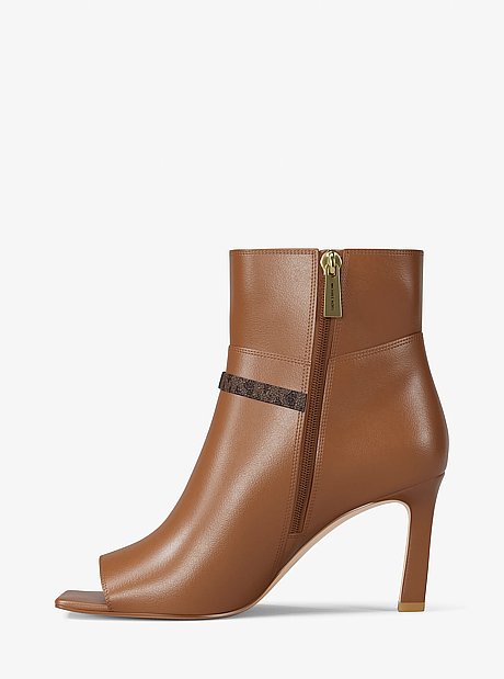 Yvette Signature Logo Trim Open-Toe Sandal