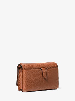 Bandolera Jet Set peque&ntilde;a para smartphone convertible de piel granulada