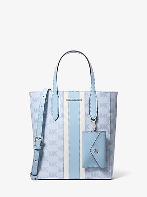 Petit sac fourre-tout Vincent en jacquard &agrave; logo avec &eacute;tui pour cartes