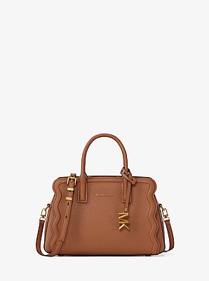 Tr&egrave;s petit sac &agrave; bandouli&egrave;re convertible Laila en cuir grain&eacute;