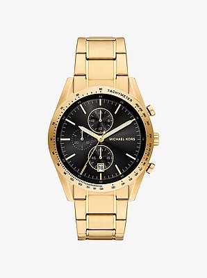 Oversized Warren Gold-Tone Watch