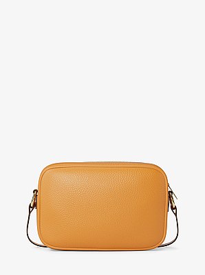 Bandolera Jet Set grande para c&aacute;mara de piel granulada