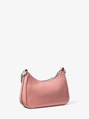 Bandolera Jet Set Travel peque&ntilde;a convertible de piel granulada