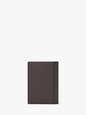 Hudson Pebbled Leather Folio Card Case