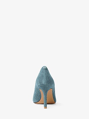 Pumps Alina Flex aus Wildleder mit Krokodilpr&auml;gung