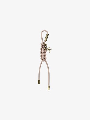 Gold-Tone and Braided Cord Bag Charm