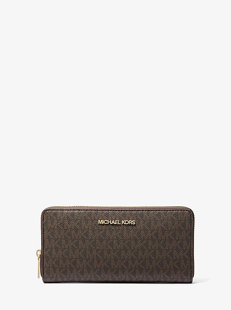 Jet Set Travel Large Signature Logo Continental Wallet