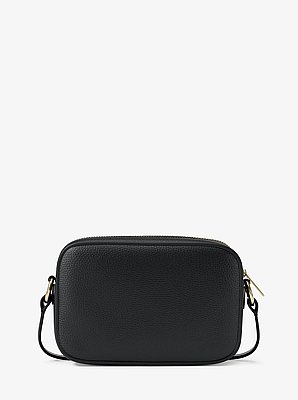 Jet Set Small Pebbled Leather Camera Crossbody Bag