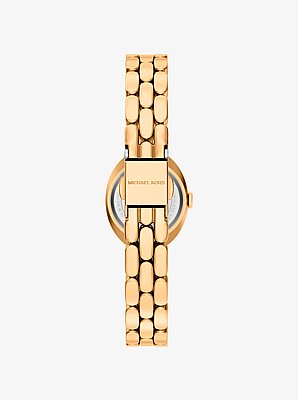 Petite Maude Gold-Tone Watch and Pav&eacute; Bangle Jewelry Gift Set